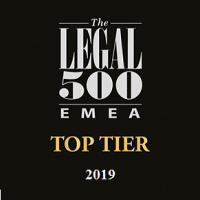 ​Legal Alliance Company top ranked in Ukraine by Legal500 EMEA 2019