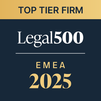 Legal 500 EMEA 2025: рекомендація фірми у 7-ми юридичних практиках